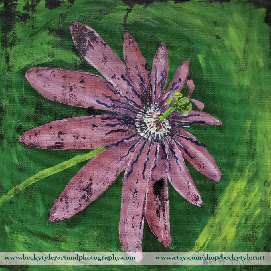 Passion Flower Painting